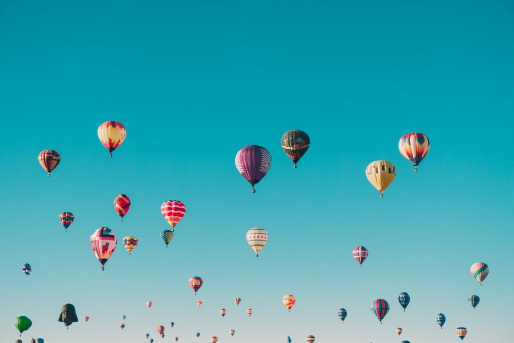 hot air balloons